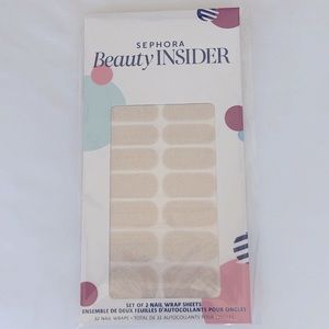 Sephora Gold Glitter Nail Wraps